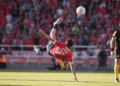 gol, lance, façanha, gol de falta, gol de bicicleta;